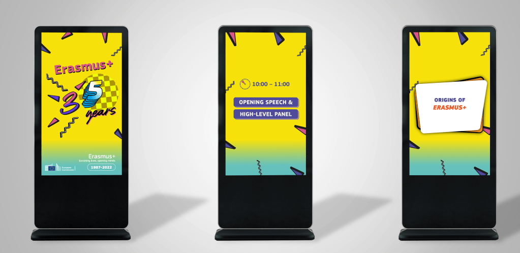 Erasmus+ 35years Event's signage
